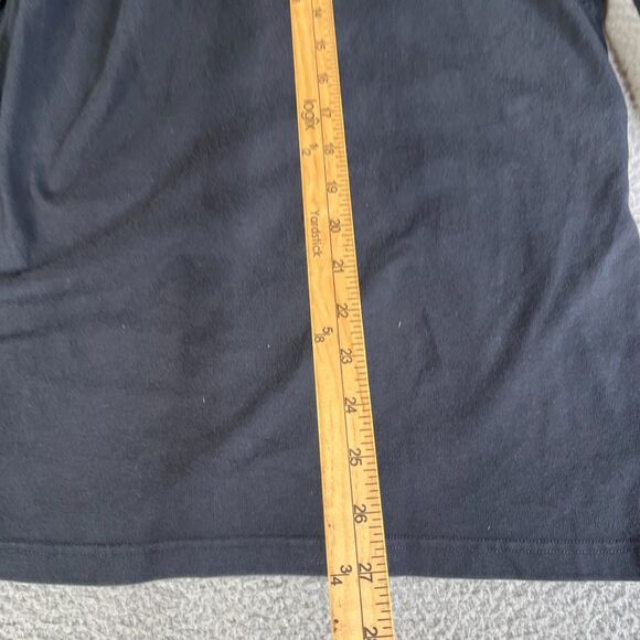 Nike Manchester United Long Sleeve Rugby Shirt Men M Black Blue Embroidered - Picture 11 of 14